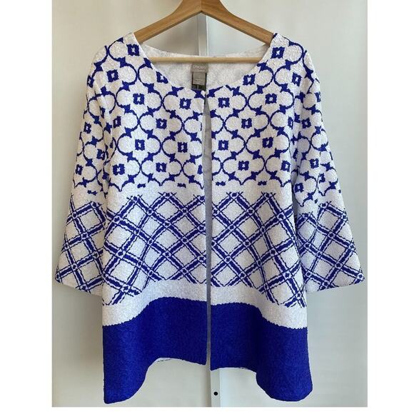 NWT sz 1 (8/10) Chico’s Travelers Collection Moroccan Crushed Jacket - Picture 8 of 8